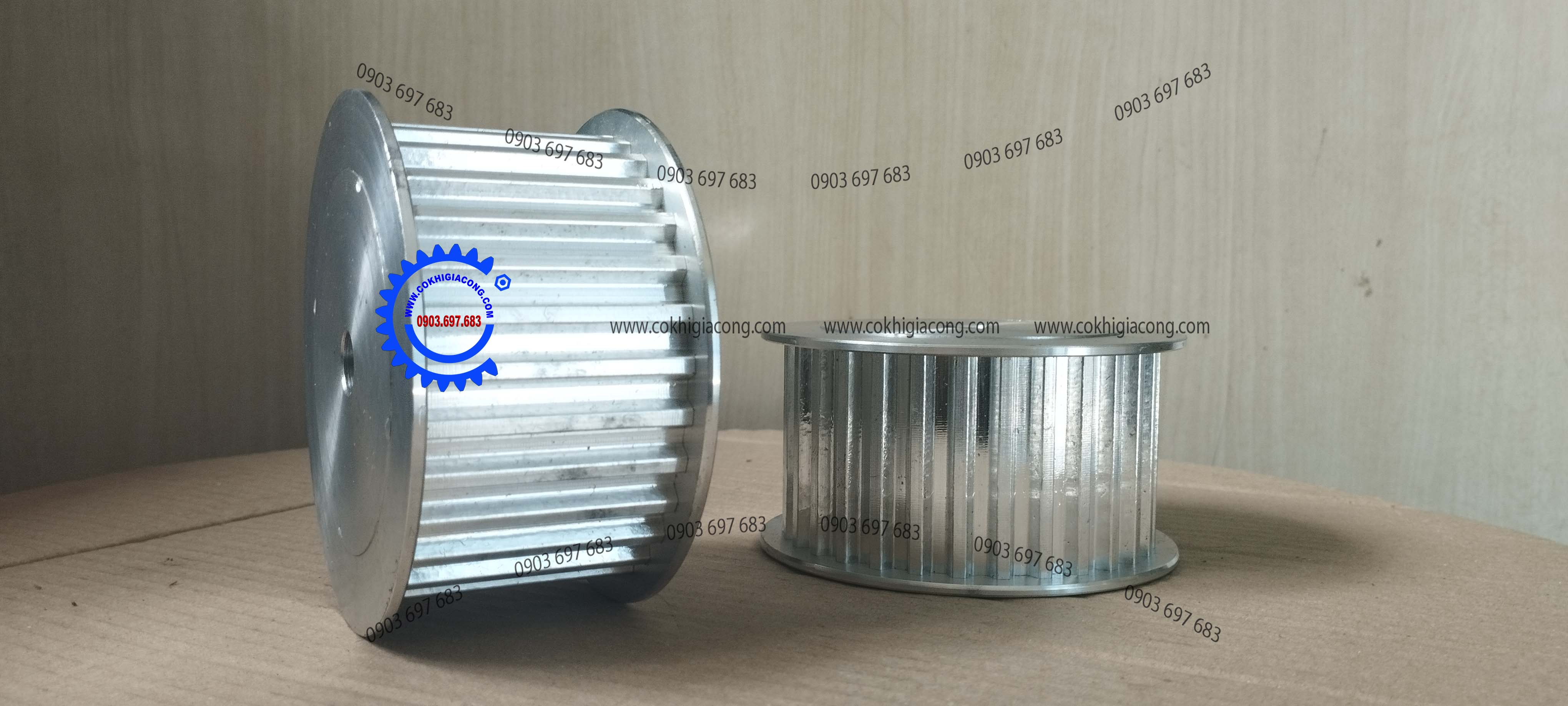 Puly răng nhôm T10